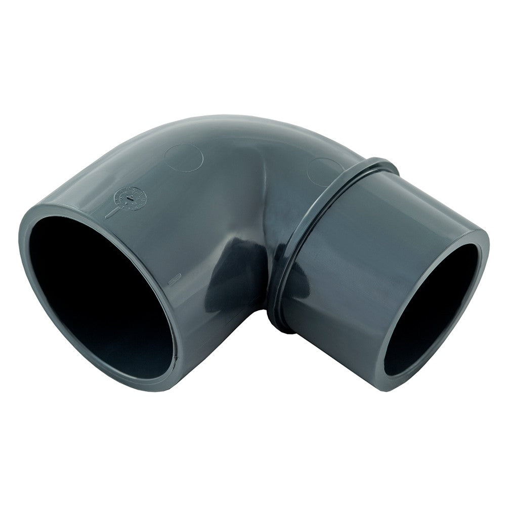 90° PVC-Winkel reduziert, Klebemuffe x Klebemuffe/Klebestutzen