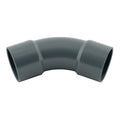 45° PVC-Bogen Klebemuffe x Klebemuffe, gebogen