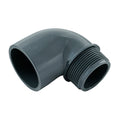 90° PVC-Winkel, Klebemuffe x AG