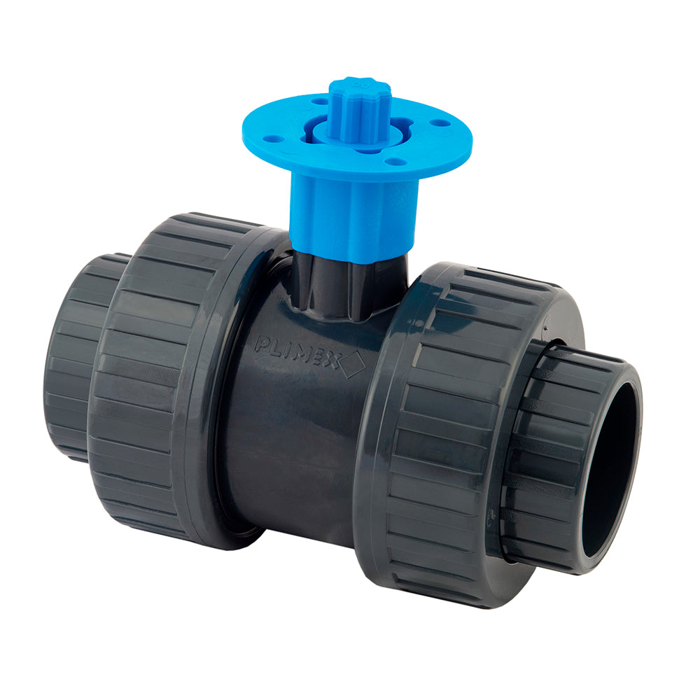 PVC-Kugelhahn "AquaSafe" mit Motorflansch PTFE-Dichtung